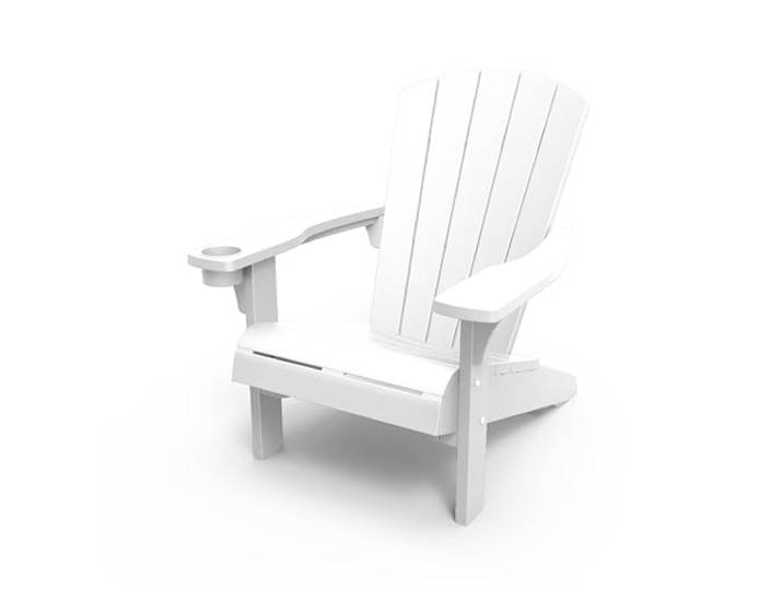 Keter Alpine Adirondack Chaise de Jardin Blanc