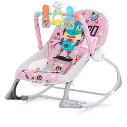 Chipolino Babywippe Baby Spa 2 in 1 elektrisch Stuhl Schaukelfunktion Spielbogen rosa