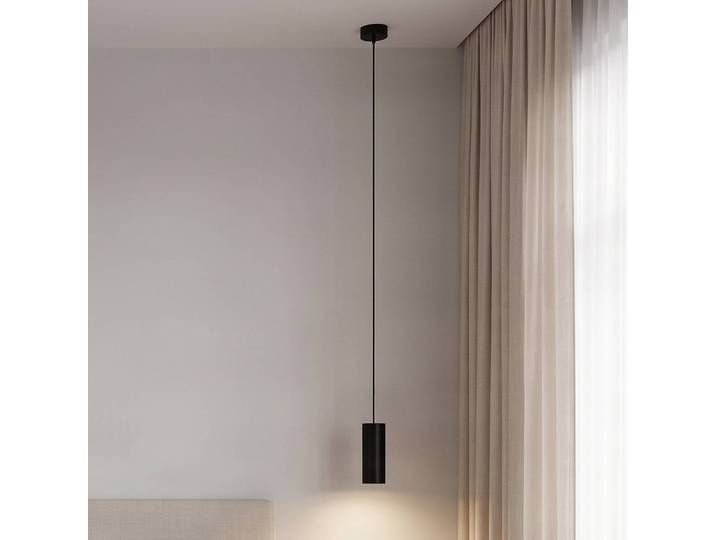 Suspension luminaire Ejona Arcchio, dimmable, noir, Couloir, Aluminium, Moderne, Suspension