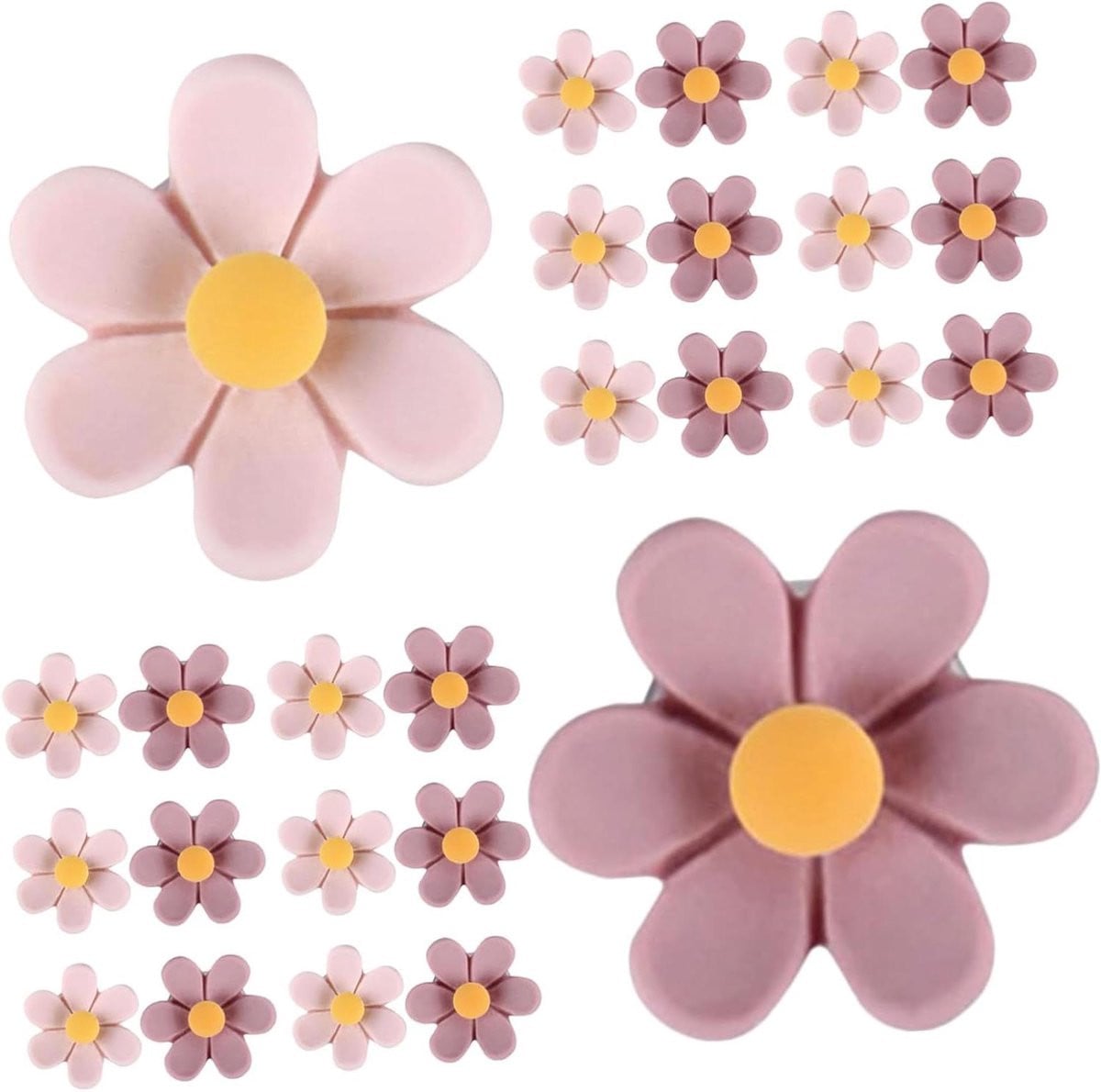 50 stuks Decoratieve Bloemen Punaises in diverse kleuren voor kantoororganisatie