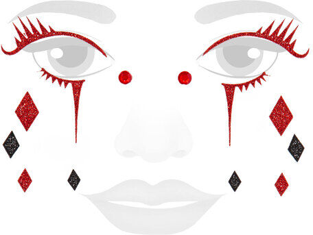 Face-Art-Tattoo "Pierrot"
