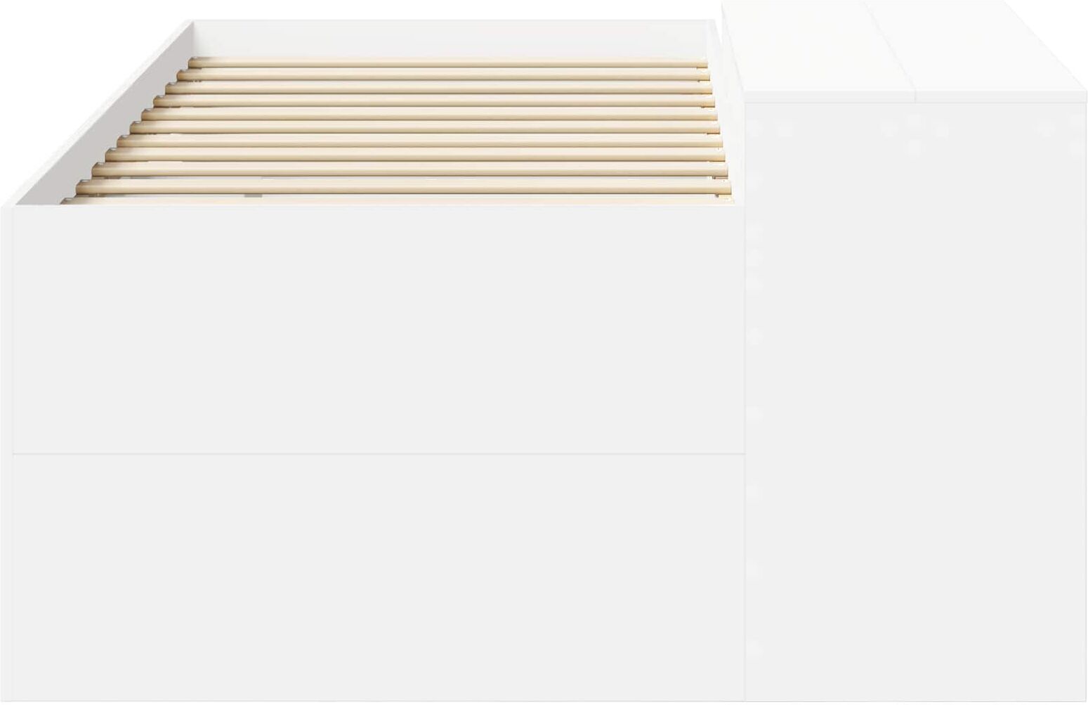 vidaXL Lit haut pour enfants avec bureau Blanc 90 x 200 cm
