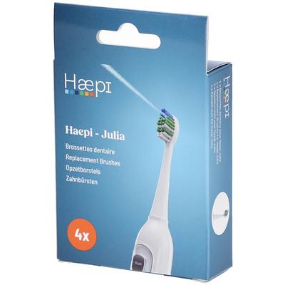 Haepi Brossettes dentaire pour Julia 4st 4 St Zahnbürste