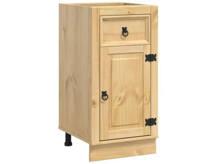 IBUQDDV Schrank SKI Honigbraun 40 x 46 x 81.5 cm Massives Kiefernholz Massivholz Kiefer,Honigbraun,rechteckige Form,Stauraum für Geschirr und Deko,klare Linien,für Wohn- und Esszimmer