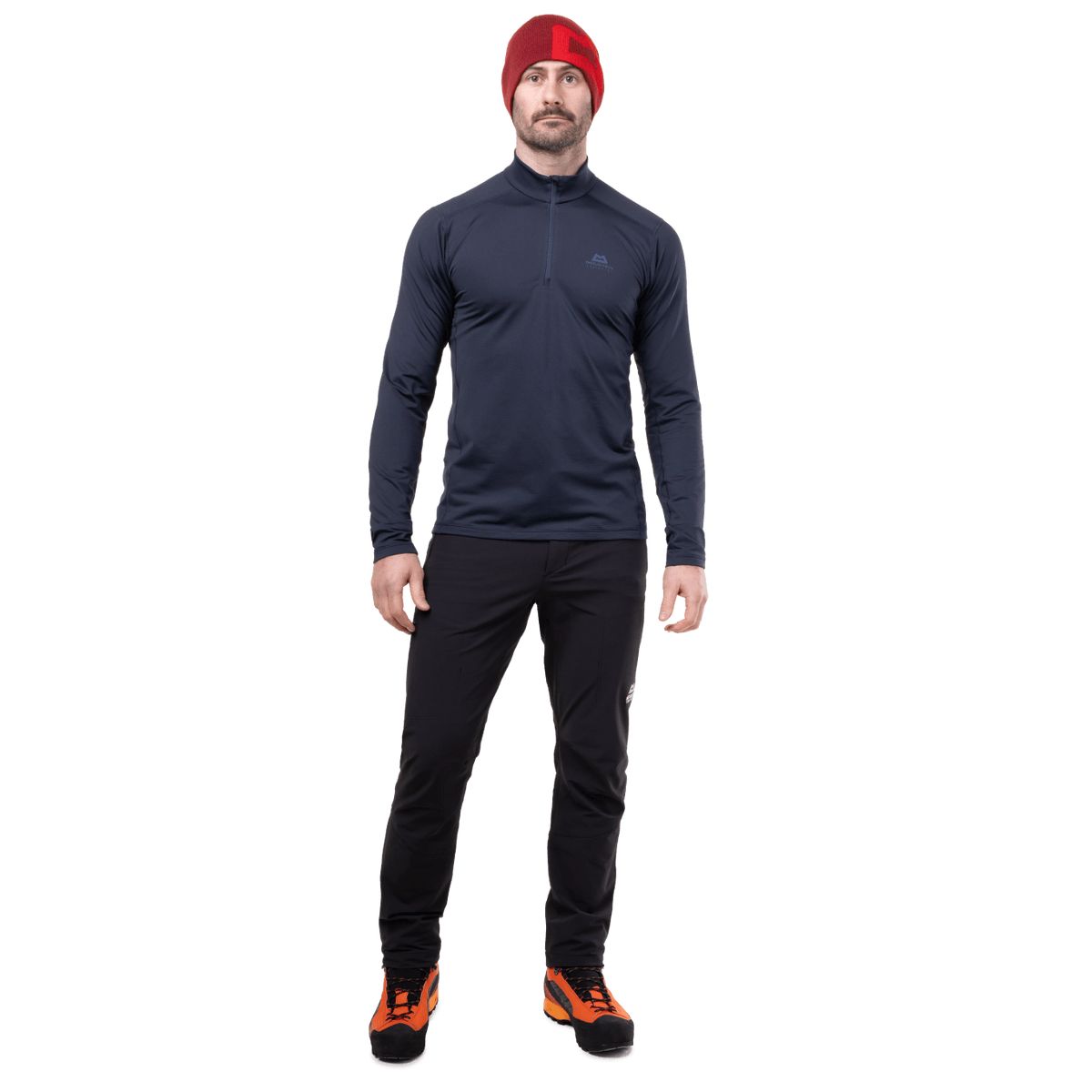 Mountain Equipment Cerrig Mens LS Zip T black (Me-01004) M ME-007462-Me-01004-M