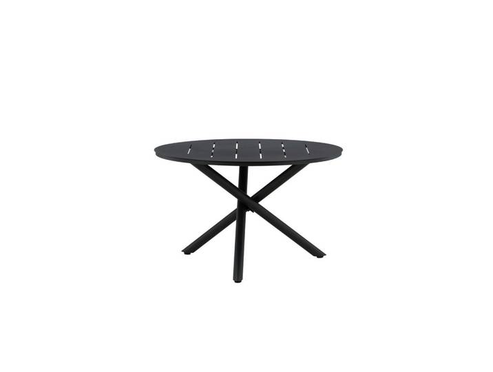 Gardenson Gartentisch, Schwarz, Metall, rund, rund, 120x75x120 cm, wetterbeständig, Gartenmöbel, Gartentische, Gartentische