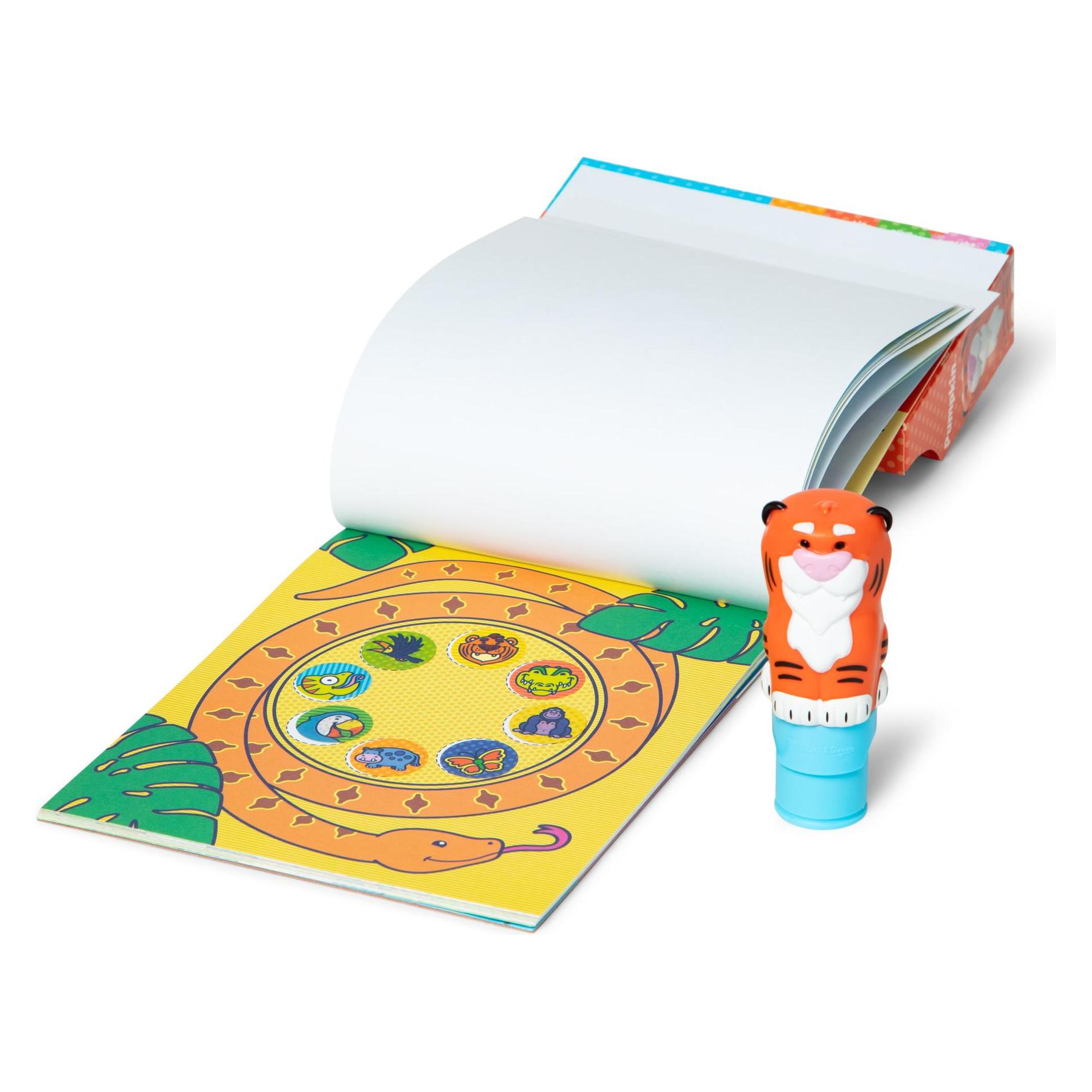 Spin Master Melissa & Doug - Sticker WOW! Tiger Aufkleberstempel & Block (6074897)
