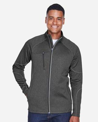 North End 88174 Men's Gravity Performance Fleece Jacket in Carbon Heather size Medium   Polyester