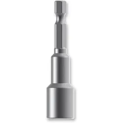 Steckschlüsseleinsatz, mit Magnet, 1/4", SW 10, 65 mm