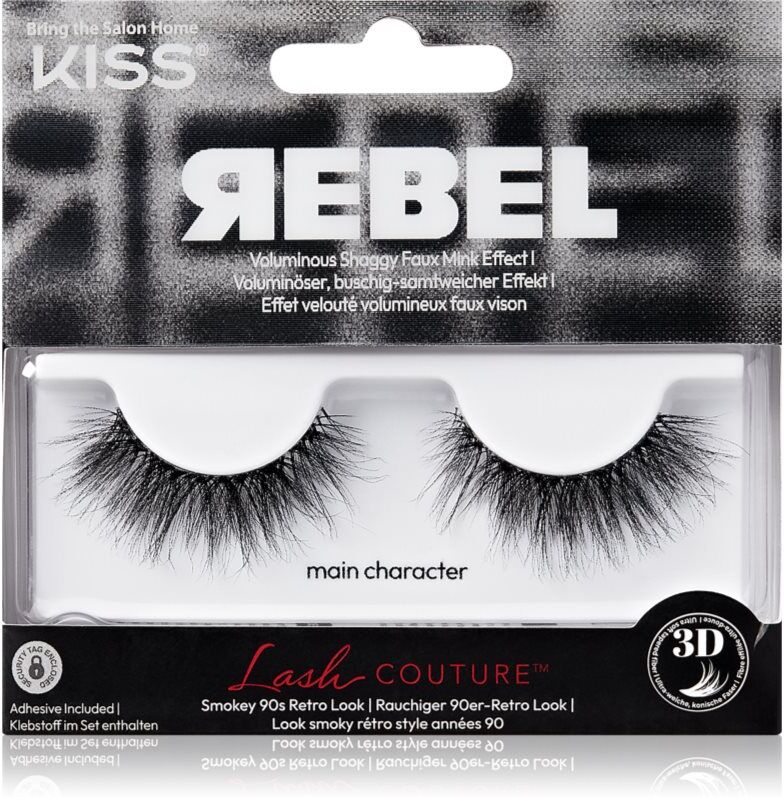 Kiss Rebel künstliche Wimpern Main Character 1 Paar