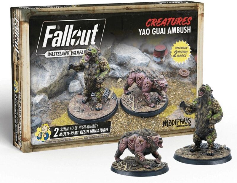 Modiphius Entertainment Fallout Wasteland Warfare - Créatures : Yao Guai Ambush VO