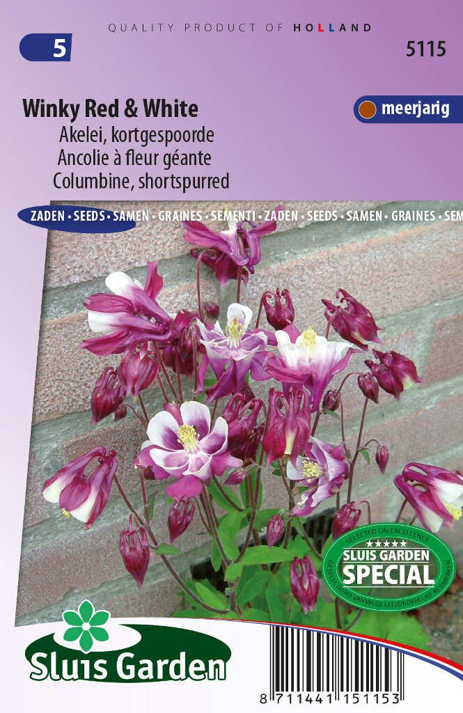 Sluis Garden Aquilegia zaden Winky Red & White akelei