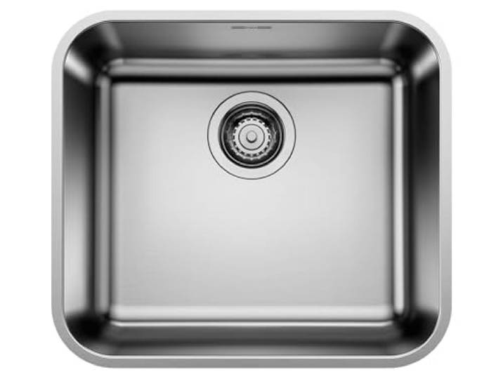 BLANCO SUPRA 450-U – Évier pour Meubles Bas de 50 cm de Large – Sous Plan – Finition Inox Brossé – 518203