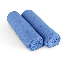 Bestlivings Microfaser Geschirrtuch Sunshine 300gsm - 65cm x 45cm - ( 2er Pack ) Blau