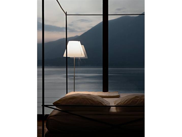 Costanza Stehleuchte Alu/Concrete Grey - Luceplan - Wohnzimmer - Aluminium