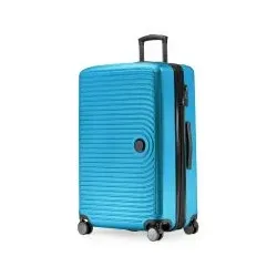 MITTE - Großer Koffer Hartschale Cyanblau matt, TSA, 77 cm, 130 Liter