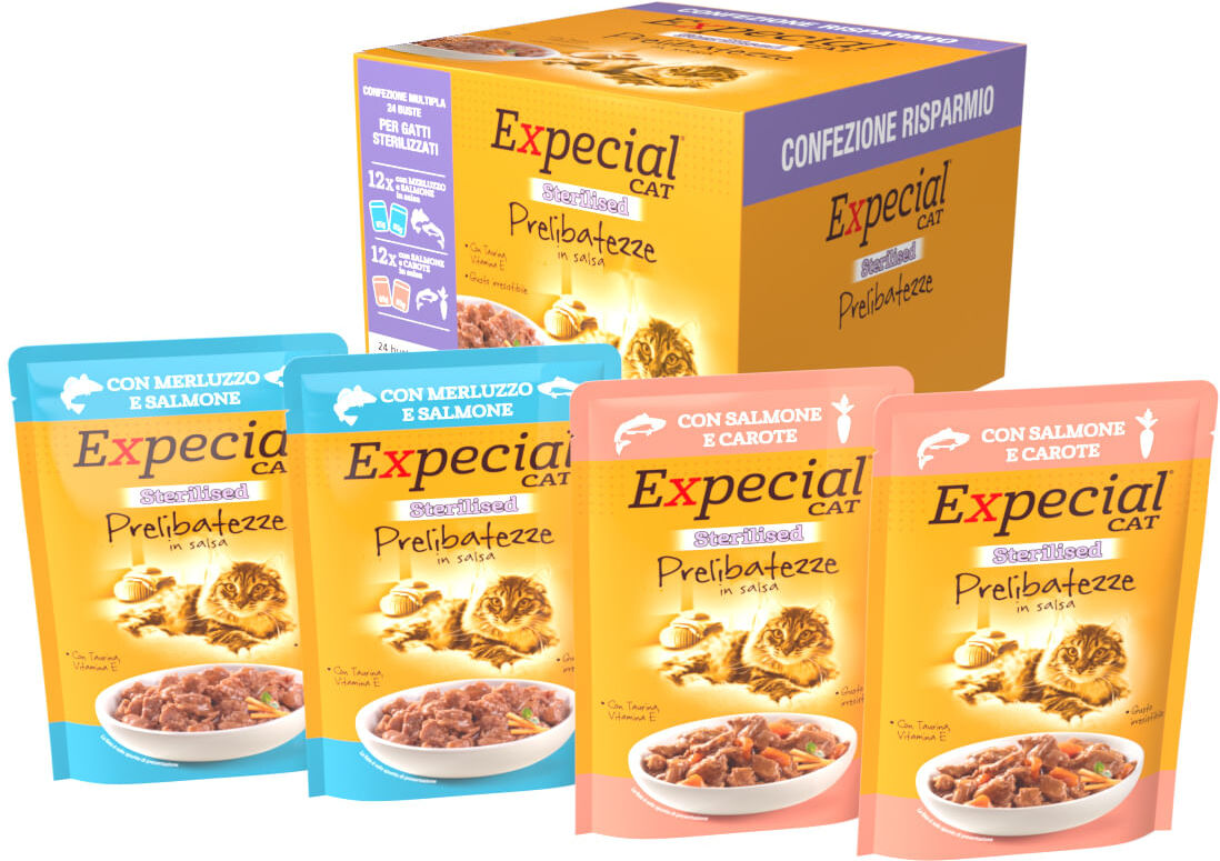 Expecial Cat Sterilised Prelibatezze Busta Multipack 24x85G MIX PESCE