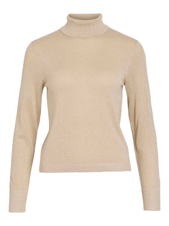 Vila Rollkragenpullover "Viginny" in Beige - L