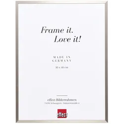 effect Aluminium-Bilderrahmen Profil S2 Grau Gebürstet / 21,0 x 29,7 (A4) / Norm...