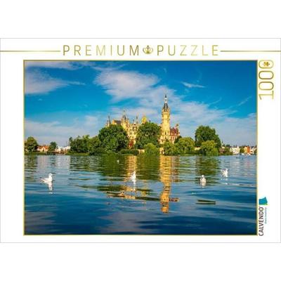 CALVENDO Puzzle Schwerin im Sommer | 1000 Teile Lege-Größe 64x48cm Foto-Puzzle für glückliche Stunden