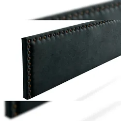 Gepolstertes Kopfteil MODENA Aqualine 90x55x8 cm - Schwarz - Moonia