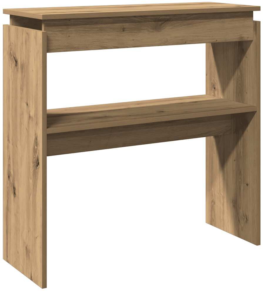 vidaXL Table console chêne artisanal 80x30x80 cm bois d'ingénierie