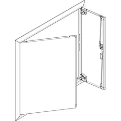 ABN GBRU36T Blendrahmen + Volltüre 3x6 für UP-Feldverteiler, 3x6-reihig