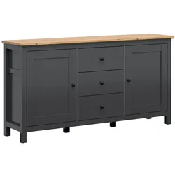 SIDEBOARD Duck Anthrazitgrau und Holz