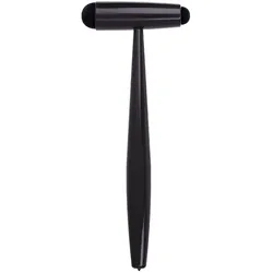 Reflexhammer nach Troemner, groß, 23 cm, Aluminium und Messing, schwarz