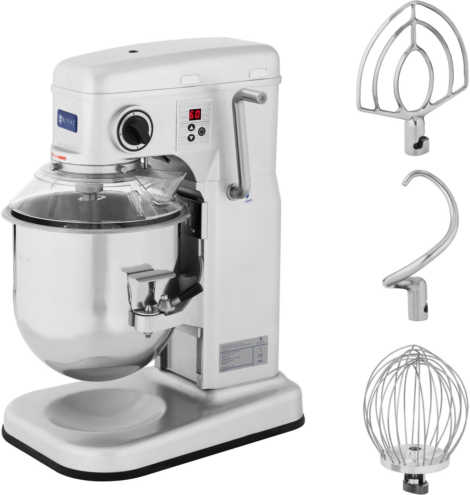 Pétrin professionnel - 10 l - Royal Catering RCPM-10,1B