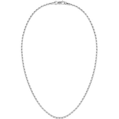Edelstahlkette BOSS "EVAN", silber (edelstahlfarben), Halsketten, Herren, Edelstahl, L: 56 B: 3mm, Edelstahlkette, B:3mm