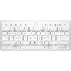 HP 350 (DE, Kabellos), Tastatur, Weiss