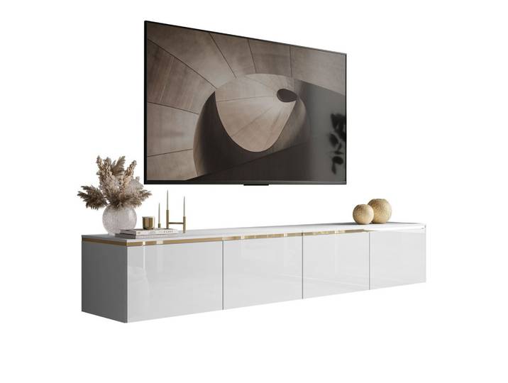 TV-SCHRANK CELINE GLOSS 200 cm mit LED-Beleuchtung (hängend)