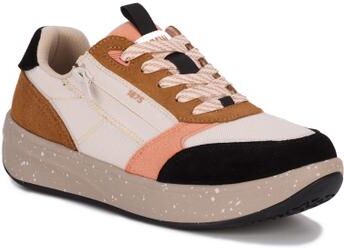 Extra Wide Width Women's Happy Double Zip Sneaker by Drew in Black And Tan (Size 7 WW)