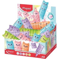 Maped, Marker, Textmarker PASTELL MINI - Display (48x)