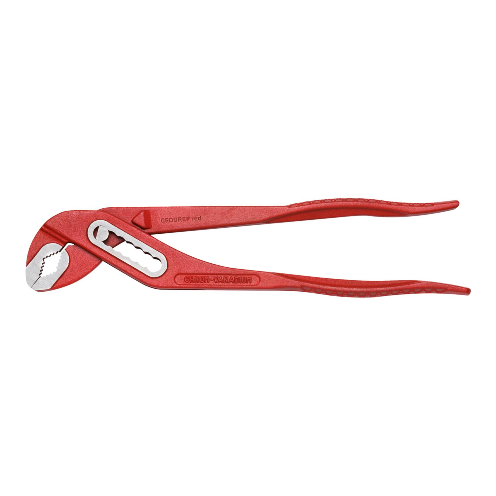 Gedore red Wasserpumpenzange, Spannweite bis 42 mm, 7-fach verstellbar, durchgestecktes Gelenk, flach, R28100012 (3301176)