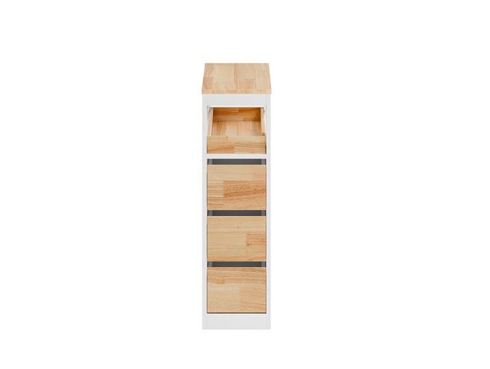 SoBuy Schrank zur Toiletten-Nutzung Bzr54-Iii-Wn, Ahornfarben, Fell, Rechteckig, 65x82x23 cm, Badezimmer, Badezimmerschränke, Badezimmer-Unterschränke