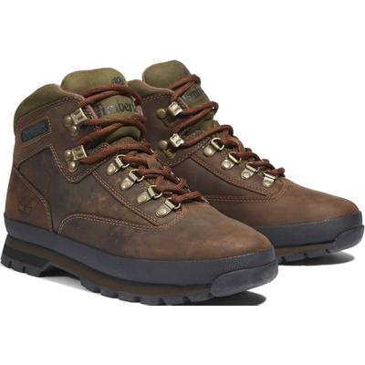 Wanderschuh TIMBERLAND "Euro Hiker F/L", Herren, Gr. 41,5, braun (dunkelbraun), Leder, Schuhe Wanderschuh