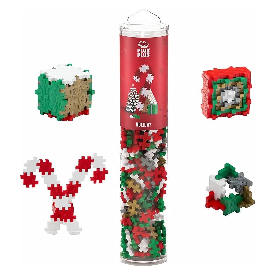 Plus-Plus , Holiday mix (240 pcs. Tubes) Creative holiday activity for the whole family. (P1-4304)