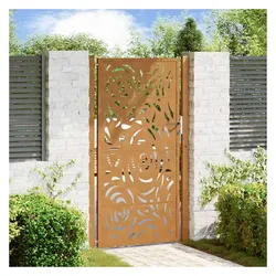 vidaXL, Gartenzaun, Qutarica (Flammen-Design)