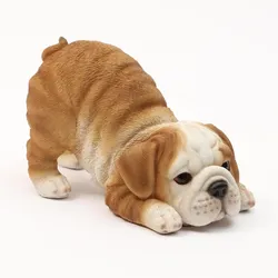 MARELIDA Hund LUCY Dekofigur Tierfigur englische Bulldogge Welpe H: 10,5cm