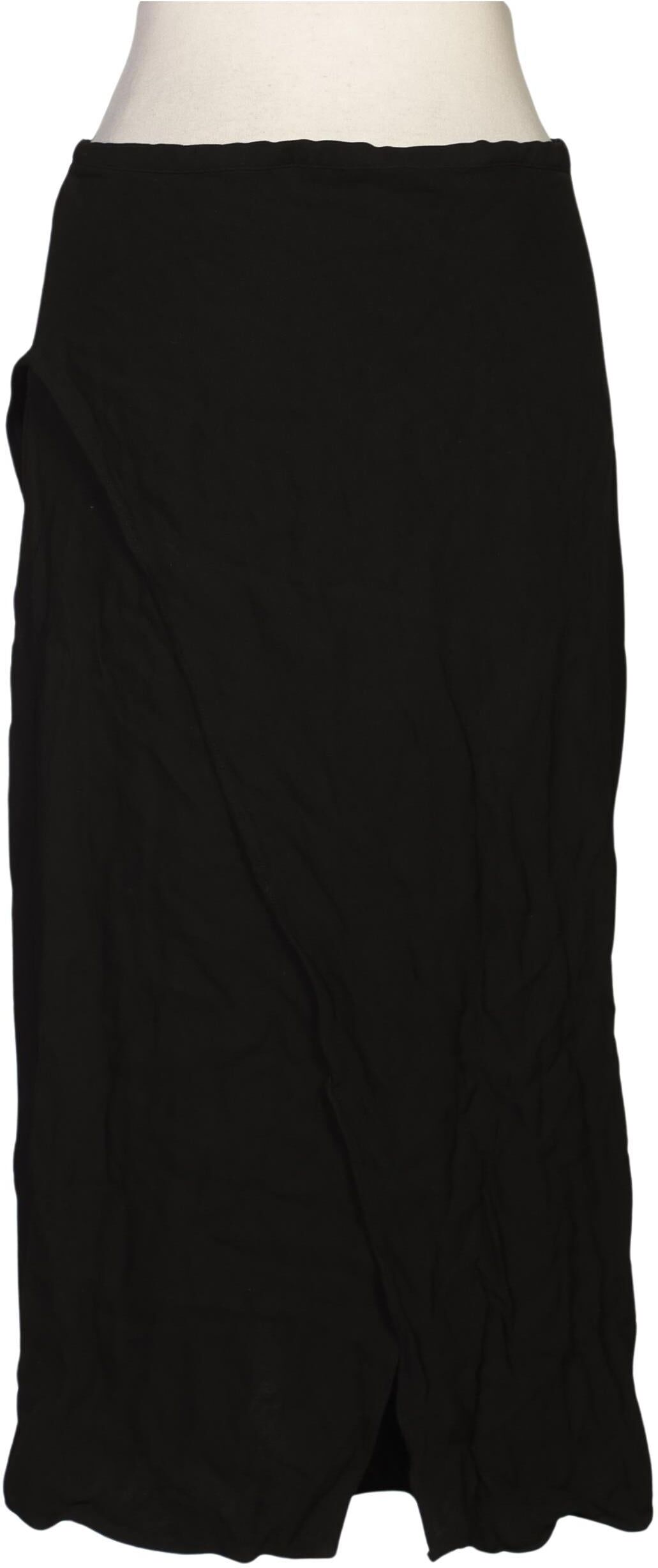 Massimo Dutti Damen Rock, Schwarz, Gr. M, Viskose - Second Hand