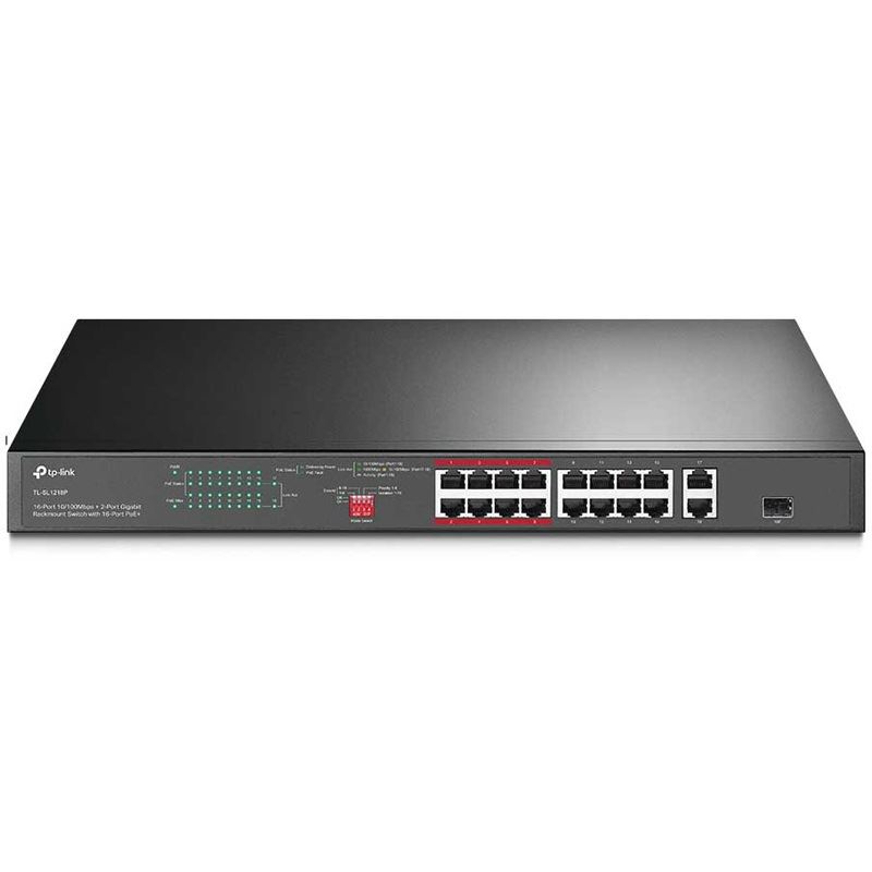 TP-Link JetStream TL-SL1218P - V1 - Switch - 16 Anschlüsse - unmanaged - an Rack montierbar