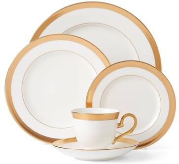 "Lenox Lowell White 5-Piece Place Setting - 10.75"" Round"