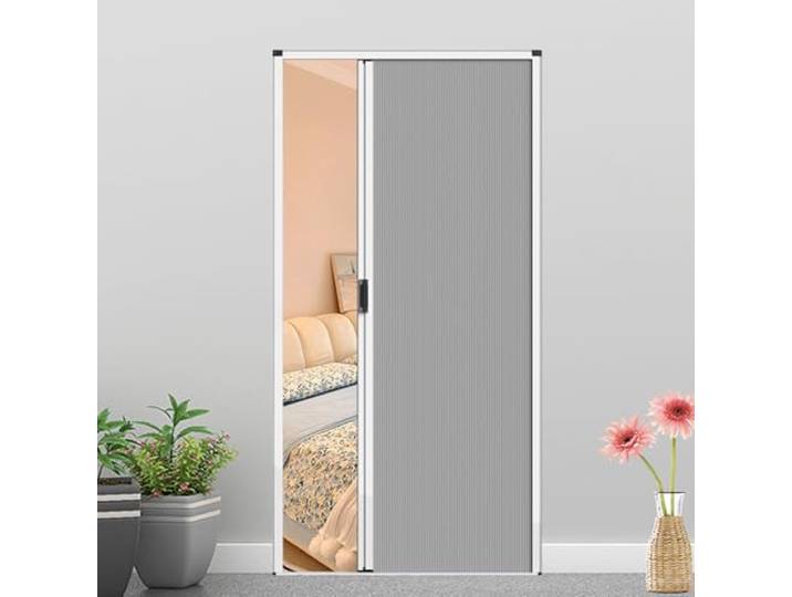 yurstcggh Hoch Unsichtbare Falttür Mit Wabenstruktur,Ohne Bohren Falttüren,Verdunkelungstür Tür,Falttür als Raumteiler for Schlafzimmer/Badezimmer/Küche/Büro/Wohnmobil 80×203cm Grau