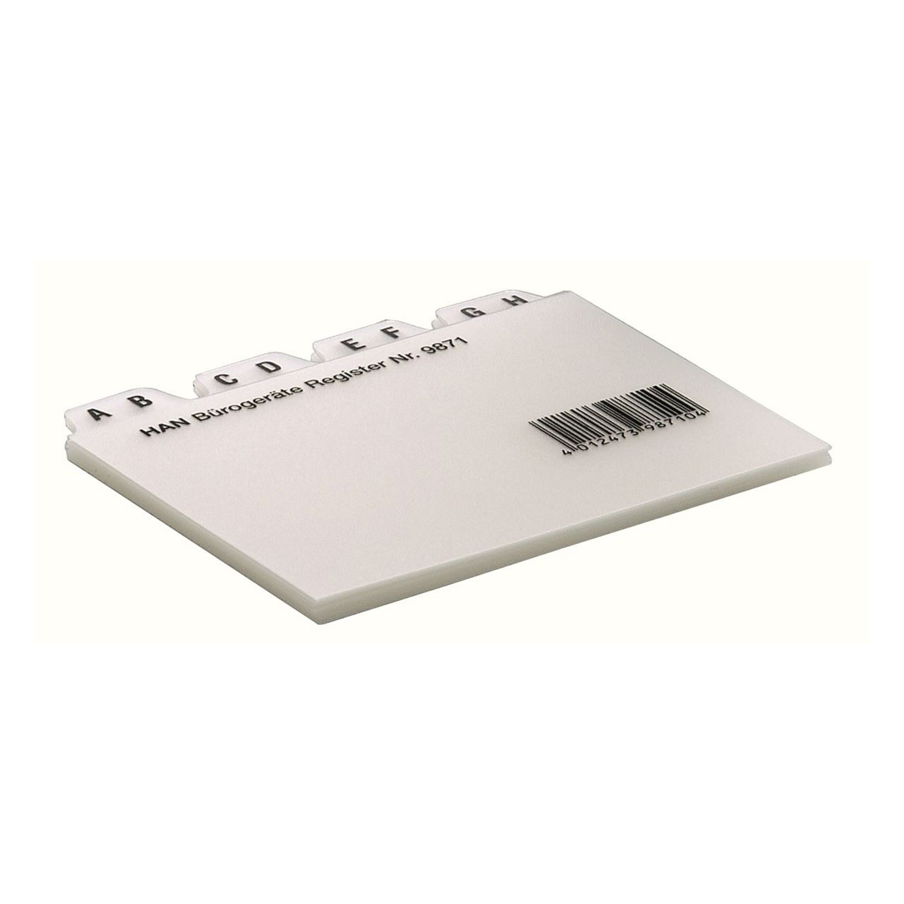 HAN Karteikartenregister A-Z transparent