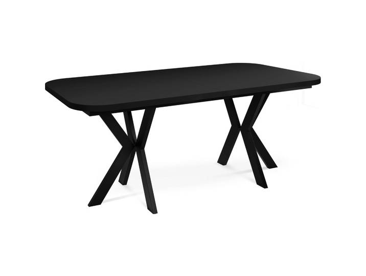 ESSTISCH Olivia ausziehbar rechteckig, Schwarz 200-280/100/76