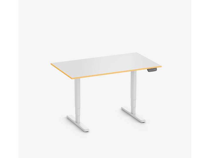 Primus Gamingschreibtisch Rechteck, Weiß Silk-Touch Sundown 140x80