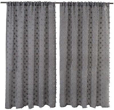 DriftAway Olivia White Voile Chiffon Sheer Window Curtain Panel Pair
