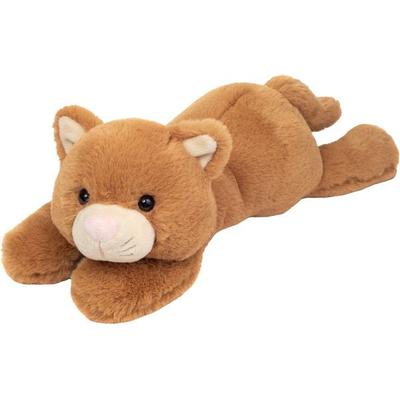 Teddy Hermann 93949 - Katze Kikki mit Schlenkerbeinen, Plüschtier, braun, 35 cm